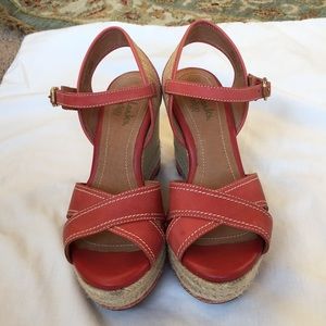 Clarks platform wedge sandals 6M
